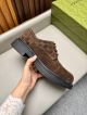 Gucci Man Dark Brown Calfskin Business Leather Shoes 042880 (6)_th.jpg